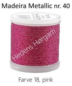 Madeira Metallic nr. 40 farve 18 pink